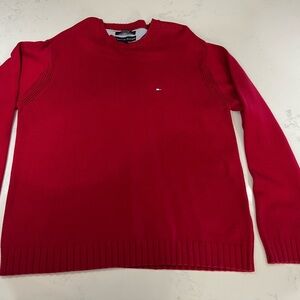 Tommy Hilfiger Men's Red Crewneck Sweater